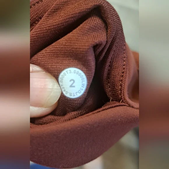 Ladies Lululemon Instill High-Rise Tights Athletic Yoga Gym Train Cinnamon 2 - Picture 6 of 8